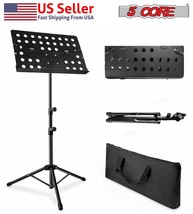 5Core Professional Sheet Music Stand, With Portable Carrying Bag &amp; Music Folding - £19.96 GBP