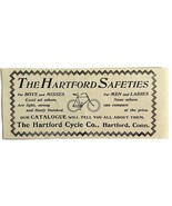 Hartford Cycle Co Bicycles 1894 Advertisement Victorian Safeties #2 ADBN1w - $372.45 MXN