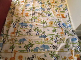 Saturday Knight Ltd. Animal World 6 Pc Fabric Shower Curtain  Nip - £85.23 GBP
