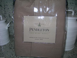 Pendleton &quot;Eco Wise Wool&quot; 1pc Standard Sham Wool Tan Bnip - £63.49 GBP