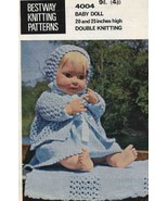 Vintage knitting pattern for dolls/reborns. 20 - 25 in Bestway 4004. PDF - £1.69 GBP