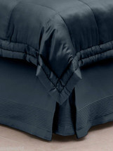 Dkny Modern Classics Sapphire Night Ca King Bedskirt Tailored Pleat 1 Pc Nip $140 - £62.63 GBP
