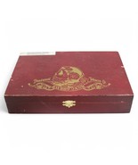 Deadwood Sweet Jane Wooden Cigar Box With Hinged Lid &amp; Gold Skull Design - $13.01 CAD