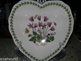 Portmeirion Botanic Gardens&quot; Scalloped Edge Heart Dish  Nib - £33.47 GBP