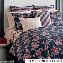 Tommy Hilfiger Rustic Floral Tartan Throw Pillow 18&quot; Square Nip $85. - £38.94 GBP