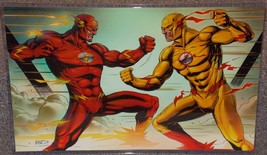 DC Flash vs Reverse Flash Glossy Print 11 x 17 In Hard Plastic Sleeve - £20.29 GBP