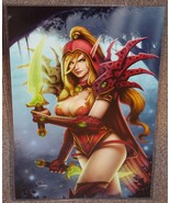 World Of Warcraft Valeera Sanguinar Glossy Print 11 x 17 In Hard Plastic... - £19.51 GBP