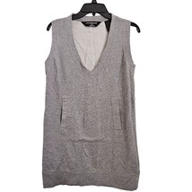 Norma Kamala Revolve Gray Sleeveless Sweatshirt Vest Tunic Top Medium - $33.04