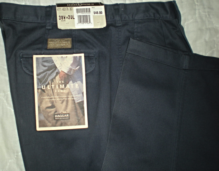 Men&#39;s Pants- Color Gray- Haggar Pants  Size 38 Length 30 - $18.90