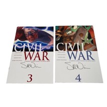 Civil War Issues 3 And 4 The Avengers Signed By Steve McNiven Bagged &amp; B... - £34.88 GBP