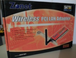Zonet ZEW1601 802.11g Wireless LAN Adapter IEEE 802.11b/g PCI 54Mbps - $4.80