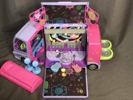 Barbie 2001 Jam n Glam Concert Tour Bus Stage with Lights Sound Rare HTF - $84.55