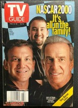 TV GUIDE February 12, 2000 one of four NASCAR covers Dale, Jason &amp; Ned Jarrett - £7.73 GBP