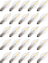(25-Pack) C7 LED Replacement Night Light Bulb, 4W 5W 6W 7W Incandescent Equivale - £21.54 GBP