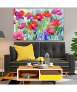 Wildflowers 46 Landscape Abstract Illustration,Canvas Wall Art, Canvas P... - £28.30 GBP+