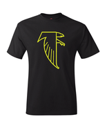 Atlanta Falcons Throwback Black &amp; Neon/Fluorescent &quot;Volt&quot; Yellow Logo Te... - $397.30 MXN+