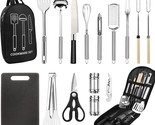 Camping Cooking Utensils Set, Stainless Steel Grill Tools, Camping Bbq C... - $40.92