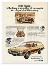 Print Ad &#39;73 Ford Pinto Wagon Lots of Space Vintage 1972 Advertisement - £7.59 GBP