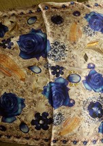 GORGEOUS &quot; WOMEN&#39;S Mens 100% SILK  Scarf Natural Classic Royal - $23.36