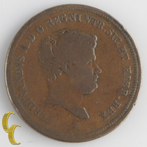 1833 Italian States, Naples &amp; Sicily 3 Tornesi (Very Fine VF) Ferdinand KM#321 - £157.38 GBP