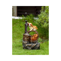 Jeco Playing Dogs Fountain with LED Light - $356.42 CAD