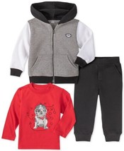 Kids Headquarters Infant Boys Zip Up Hoodie T shirt &amp; Jogger Pants,Assor... - £35.52 GBP