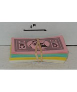 1995 Monopoly Board Game Replacement Set of Bank Notes Money - $91.38 MXN