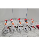 Lot 5 TY Disney Frozen Olaf Beanie Babies  Sparkles 8&quot; Plush Snowman - $572.04 MXN