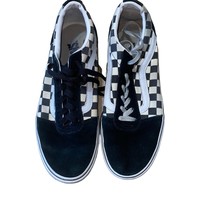 Vans Women&#39;s Old Skool Primary Check Sneaker Shoes in Black/White Check Size 10 - £22.10 GBP