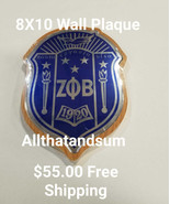 Zeta Phi Beta Sorority Wall Plaque Wood Shield Wall Plaque Wood Office D... - $53.90