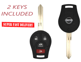 2 NEW Remote Key For NISSAN Cube 2009-2014 4B CWTWB1U751 (46) Chip Top Quality - £22.36 GBP