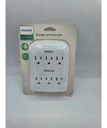 Philips SPP3461WA/37 White Space Saving De 6-Outlet 900-J Surge Protecto... - $17.62 CAD