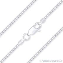 1.6mm Gauge 040 Snake Link Italian Chain Necklace in .925 Italy Sterling Silver - £26.04 GBP+