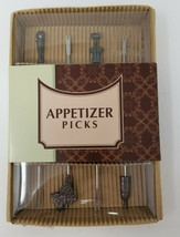 Appetizer Fondue Picks Forks Corkscrew Stopper Grapes Bottle Set of Pewt... - £11.87 GBP