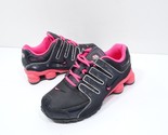 Nike Shox Girl&#39;s 12c Black Pink  Kid&#39;s Athletic. Lace Up Sneakers 488310... - $22.49
