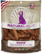 Loving Pets Natural Value Duck Sausages - All-Natural, USA-Made Meaty Dog Treats - £22.51 GBP+