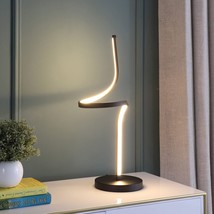 22&quot;H Led Apollo Spiral Curved Tube Modern Table Lamp ORE HBL2461 - £24.68 GBP