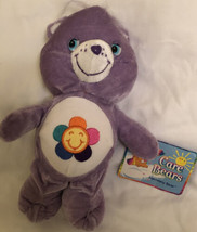 2004 Care Bears Purple Harmony Bear 7&quot; Plush Doll With Tag - £5.53 GBP