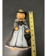 vintage 8&quot; Polish Dutch wooden peg doll - £39.51 GBP