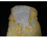 VINTAGE JC PENNY BABY INFANT TEDDY BEAR QUILT YELLOW ZIP UP SLEEPING BAG... - $46.55