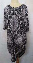 Robert Gram Scarf Silk Dress Sz XL Bell Sleeves Comfy - $75.00