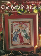 Herald Angels Cross Stitch Christmas Pattern Leaflet 2525 Leisure Arts - $6.99