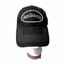 Jack Daniel&#39;s Whiskey Snapback Trucker Hat Black White Mesh Back Baseball Cap - £7.25 GBP