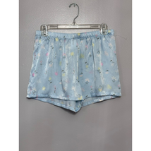 Abound Lounge Sleep Shorts Women&#39;s S Blue Floral Elastic Waist Pull On New - $14.89