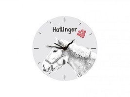 Haflinger, Free standing MDF floor clock with an image of a horse. - $17.99
