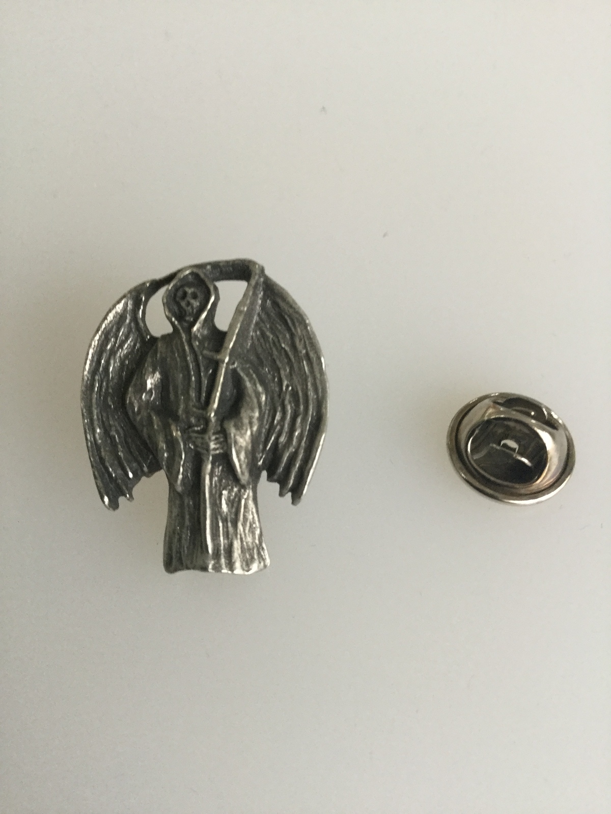 Primary image for Grim Reaper Pewter Lapel Pin Badge Handmade In UK