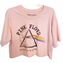 Pink Floyd Pink Cropped Dark Side of the Moon World Tour 72/73 Tee - £22.55 GBP
