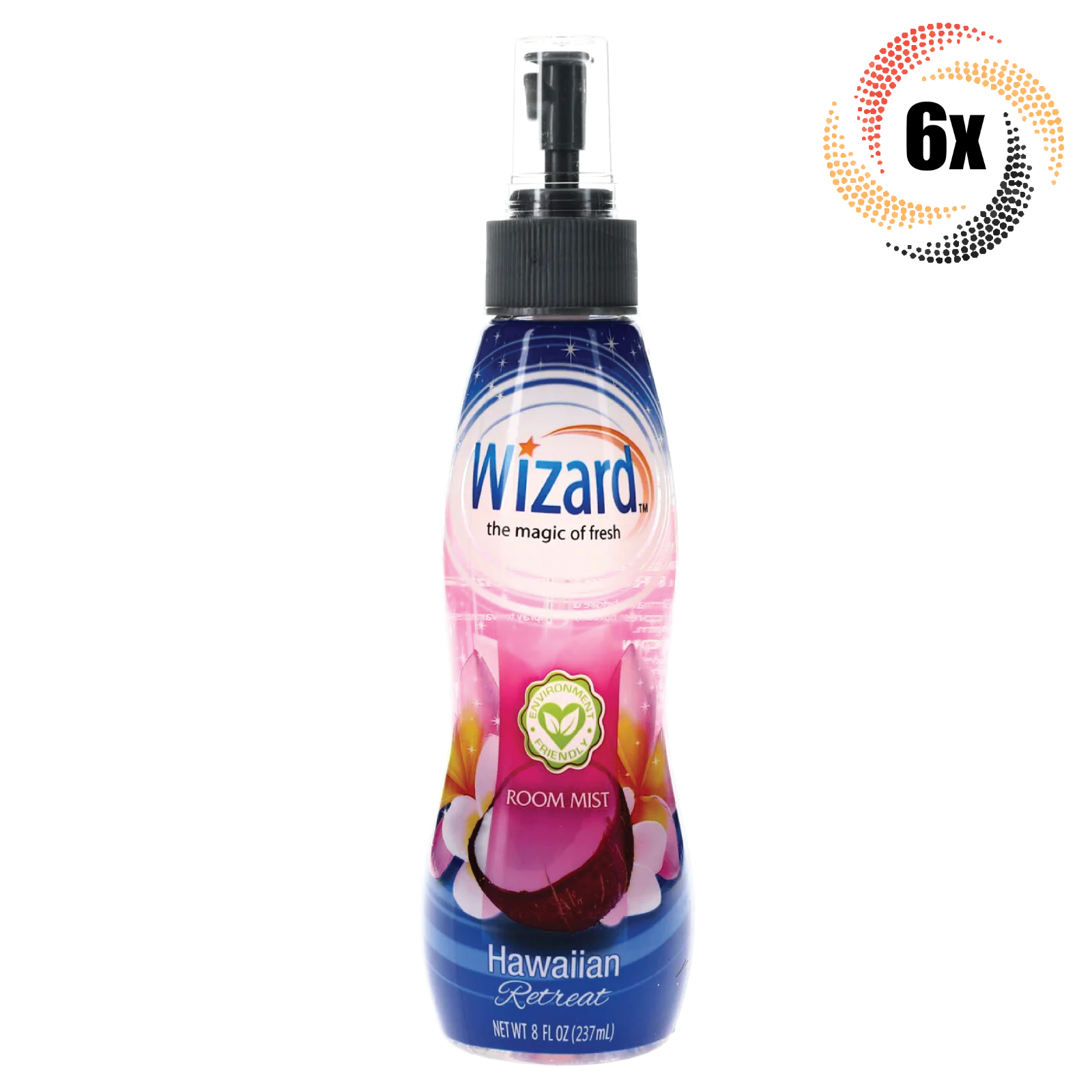 Primary image for 6x Sprays Wizard Hawaiian Retreat Room Mist Air Fresheners | 8oz | Fast Shipping