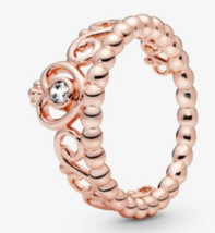 Genuine Pandora Rose Princess Tiara Crown Ring Size 4.5 - £51.07 GBP