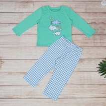 NEW Boutique Boys Birthday Dinosaurs Long Sleeve Outfit Set 12-18 Months - £13.54 GBP